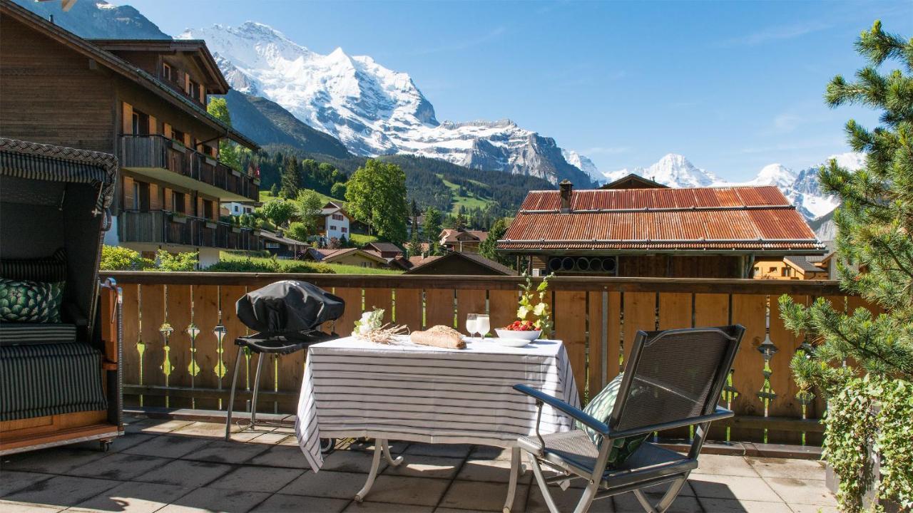 Les Residences Waldbort Wengen Esterno foto