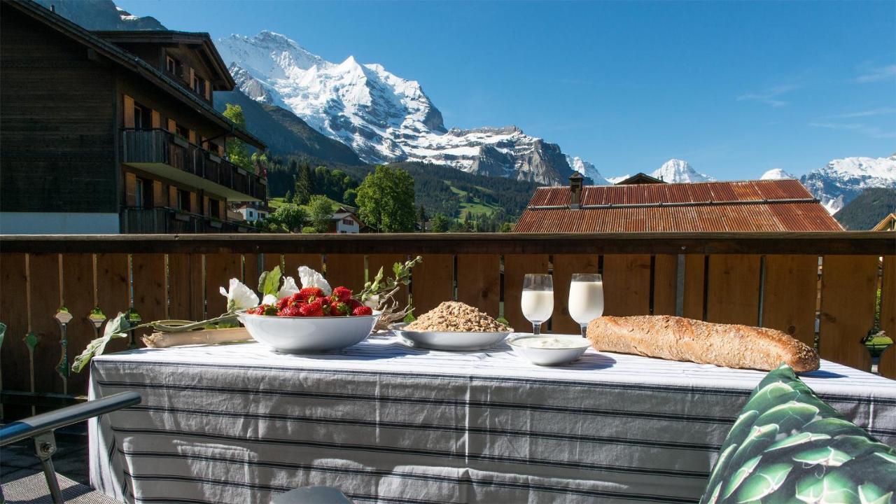 Les Residences Waldbort Wengen Esterno foto