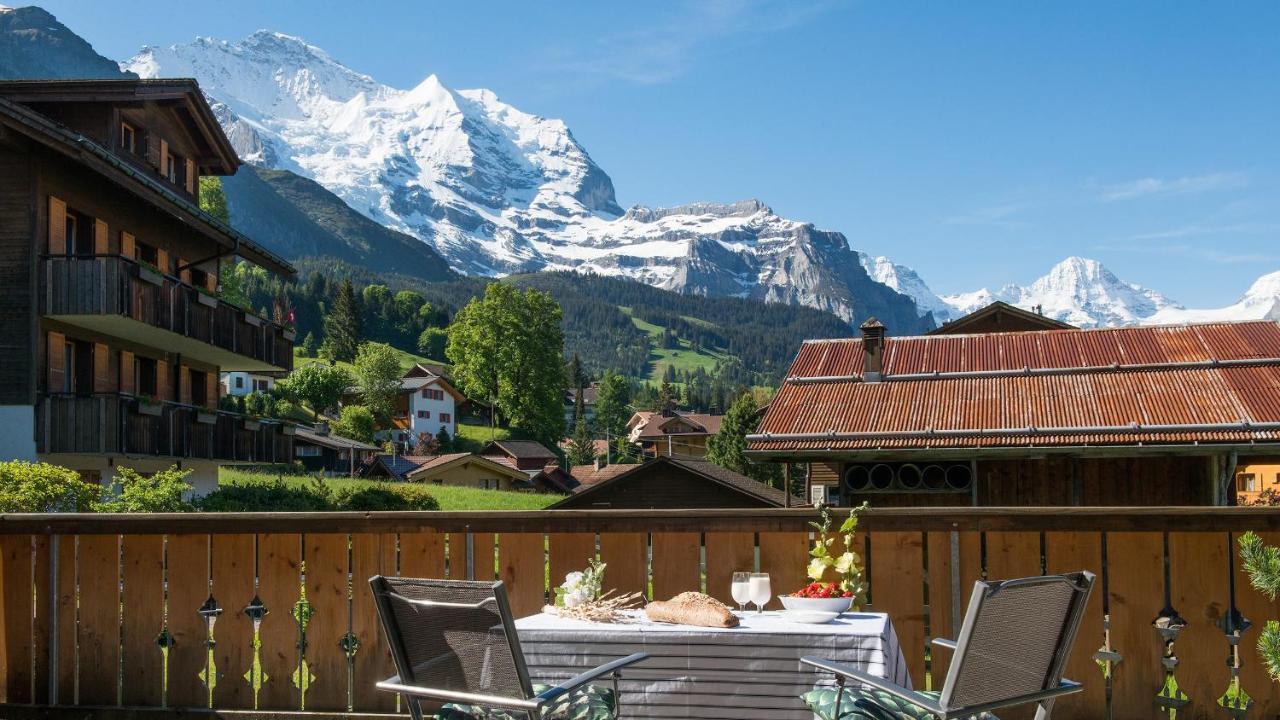 Les Residences Waldbort Wengen Esterno foto